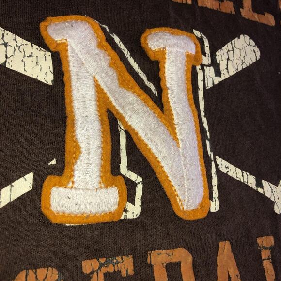 Vintage Brown Nashville Baseball Embroidered Graphic Tee - Picture 4 of 5